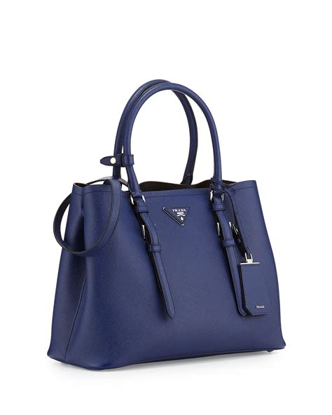 dark blue Prada bag